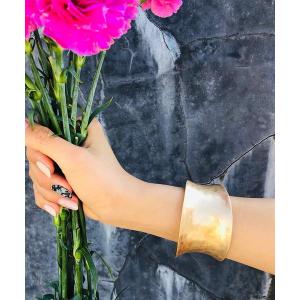 バングル ワイドメタルバングル