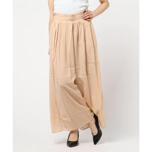 パンツ 楊柳 ワイドパンツ