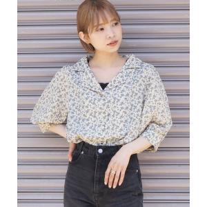 シャツ ブラウス 開襟半袖ブラウス