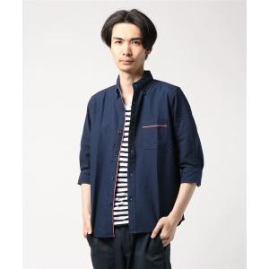 シャツ ブラウス オックス 7分袖アンサンブル