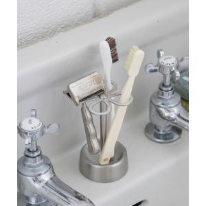 オーラルケア 4-HOLES TOOTHBRUSH HOLDER SATIN FINISHED/4ホール トゥースブラシ ホルダー｜zozo