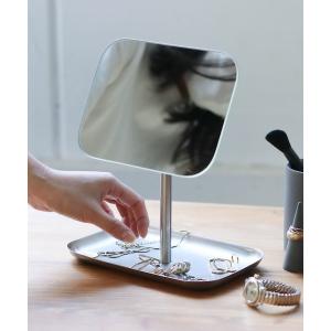 鏡 ミラー メンズ RECTANGLE MIRROR WITH TRAY W18 / レクタングル ミラー ウィズ トレイ｜zozo