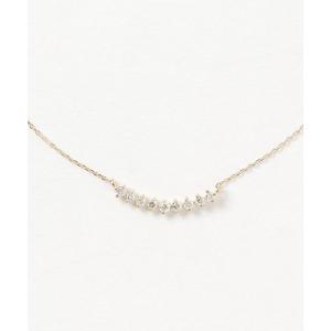 con affetto ネックレス K18ダイヤラインネックレス レディース