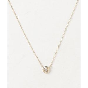 ダイヤモンド 透かし フラワー ネックレス 花 ピンクゴールド