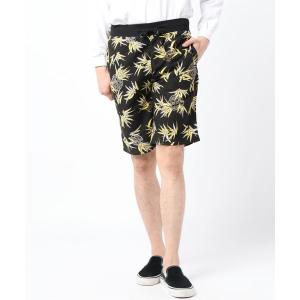 ミニ裏毛パイナップル総柄スウェットハーフパンツ