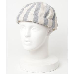 帽子 ハット ROUND HOUSE CL DANGAREE STRIPE ROLL HAT