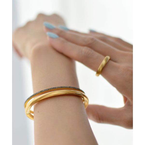 バングル bone” オーガニック ダルポリッシュ thin バングル レディース