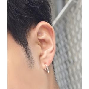 アレルギー対応 イヤリング SBG 金属アレルギー対応 メンズ　ステンレスフェイクフープピアス / イヤリング メンズ レディース