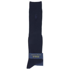 靴下 POLO RALPH LAUREN メンズ 消臭加工 ワンポイント リブハイソックス ロングソックス 02032930