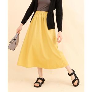 スカート コットンリネンロングスカート