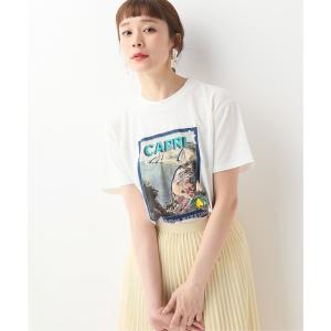 tシャツ 半袖 MAISON KITSUNE  LOCANDINA Tシャツ レディース