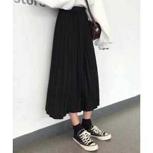 スカート 大人ロングプリーツスカート レディース