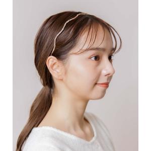 カチューシャ ウェーヴィーグリッターヘアバンド