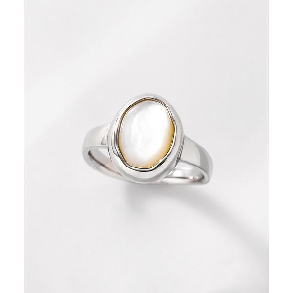 指輪 リング 「ZOZO限定」SV ホワイトシェル　ブライトリング（ロジウムコーティング） レディー...