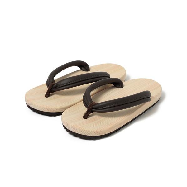 サンダル うらつか工房 × BEAMS JAPAN / 別注 下駄 サンダル レザー「UNISEX」...