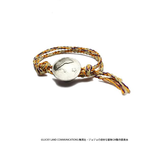 ブレスレット ジョジョの奇妙な冒険  ジョルノ・ジョバァーナ コイン ロープ ブレスレット/メンズ/...
