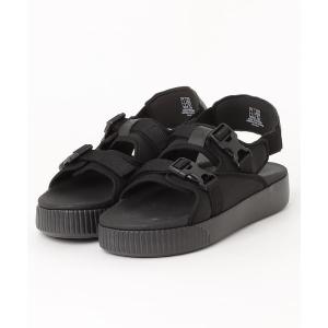 サンダル PUMA プーマ PLATFORM SLIDE YLM 19 プラットフォーム スライド YLM 19 369424 06BK/BK｜zozo