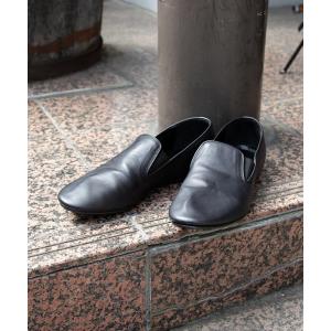 シューズ  別注 PADRONE×MIDWEST EXCLUSIVEベイビーカーフスリッポン