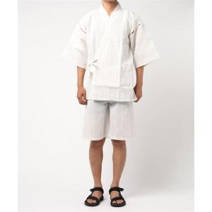 浴衣 しじら織り甚平