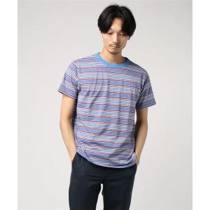 tシャツ Tシャツ VELVA SHEEN: ボーダー クルーネック Tシャツ