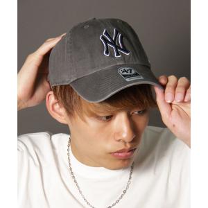 メンズ 帽子 キャップ MLB公認 ’47BRAND CLEAN UP CAP NY  New York Yankees ニューヨークヤンキース クリ｜zozo