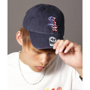 帽子 キャップ 47 brand オフィシャルメジャーリーガー 星条旗球団ロゴ立体刺繍ベースボールキャップ