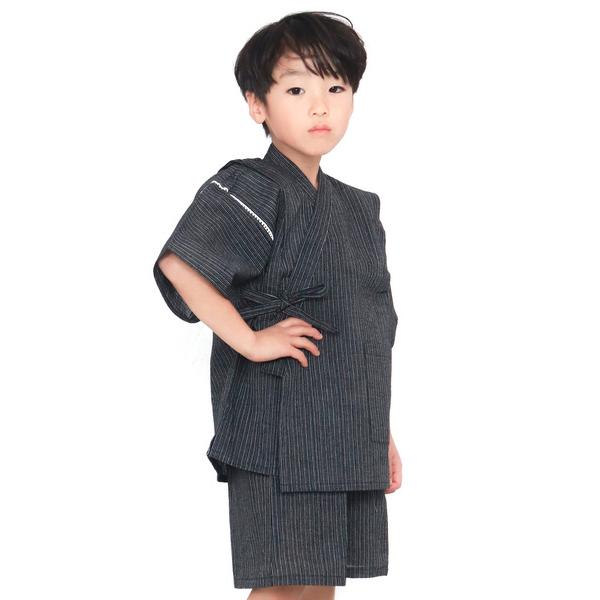 浴衣 ボーイズしじら甚平 キッズ 子供 男の子