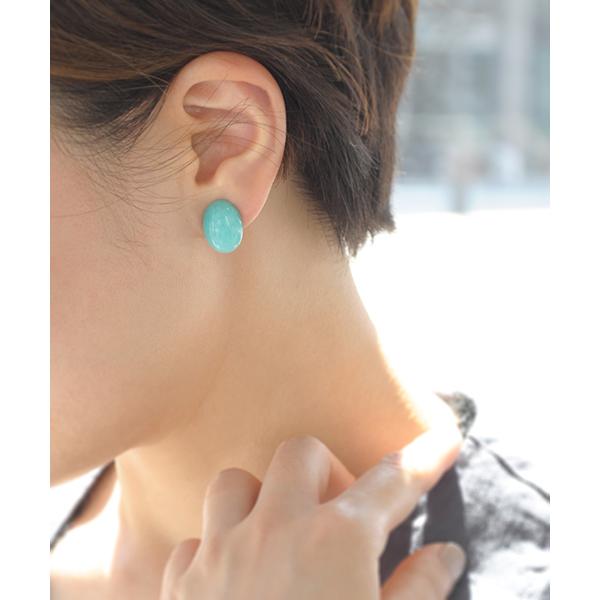 イヤリング 「anq.」OneStoneイヤリング（アマゾナイト・カイヤナイト・クンツァイト・アゲー...