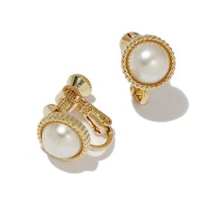 イヤリング ヴィンテージ風ストーンイヤリング