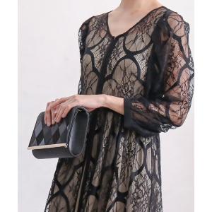 バッグ クラッチバッグ 編込みサテンクラッチバッグ