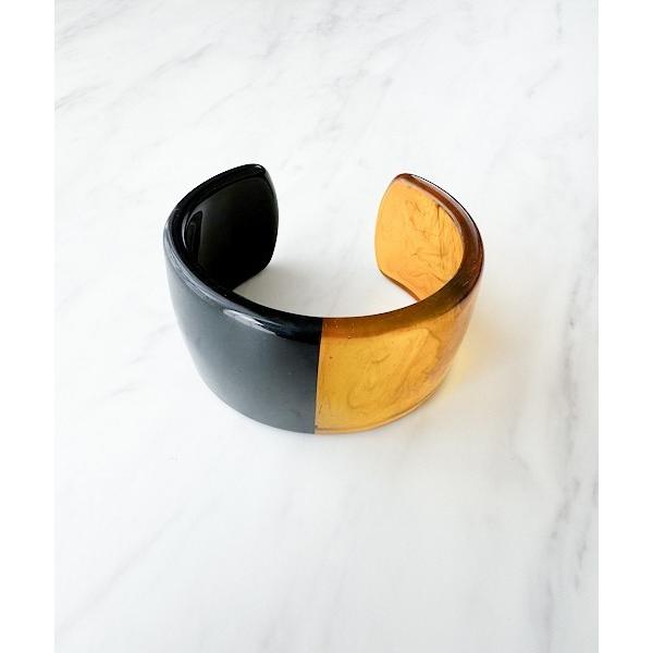 バングル バイカラーマーブルバングル レディース