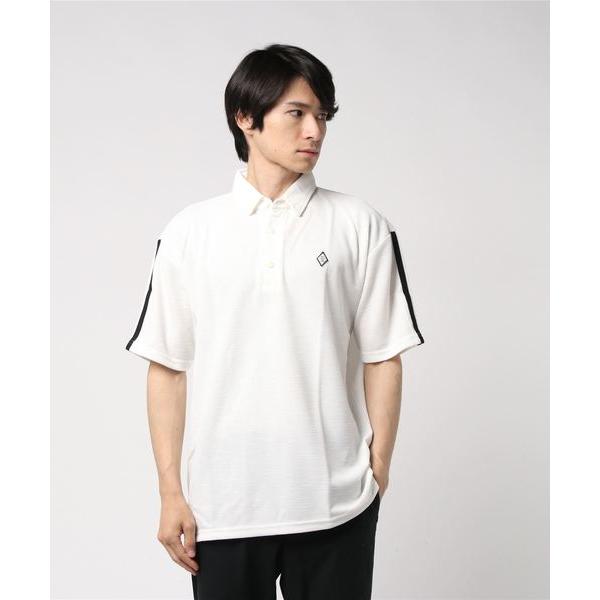 ポロシャツ ドライMIXスラブカノコライン入りビッグシルエット3B半袖ポロシャツ メンズ レディース
