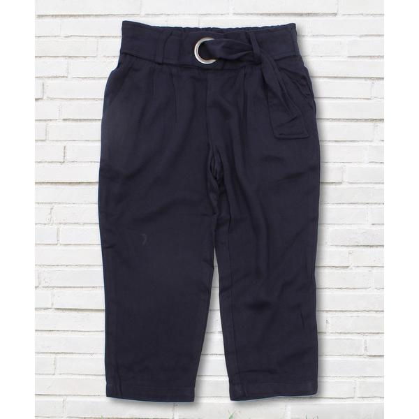 パンツ リングベルトアンクル丈ワイドパンツ キッズ キッズ 子供服 女の子