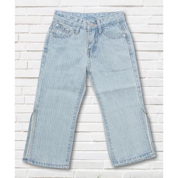 パンツ アンクル丈デニムワイドパンツ キッズ キッズ 子供服 女の子