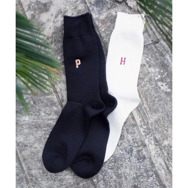 靴下 「AnonymousIsm」レタードクルー/クルー丈ソックス/アノニマスイズム メンズ レディ...