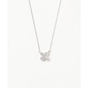 ネックレス Pt900/850ダイヤフラワーネックレス レディース