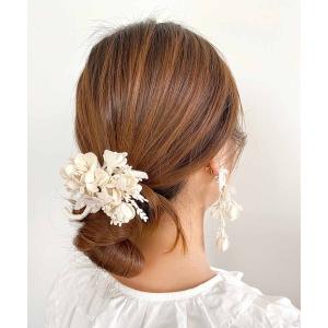 m.soeur（エムスール） ヘアクリップ ミモザの花束バレッタ : ZOZOTOWN
