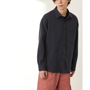 シャツ ブラウス オーバーサイズTRストレッチレギュラーカラーシャツ L/S