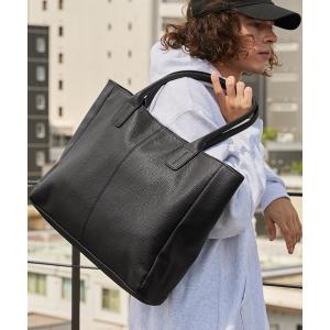 メンズ トートバッグ バッグ Neo PU leather Tote Bag  ネオレザービッグ トートバッグ｜zozo