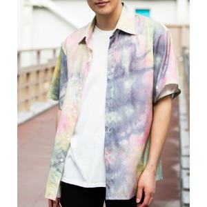 シャツ ブラウス YARD PLUS タイダイオーバーシャツ