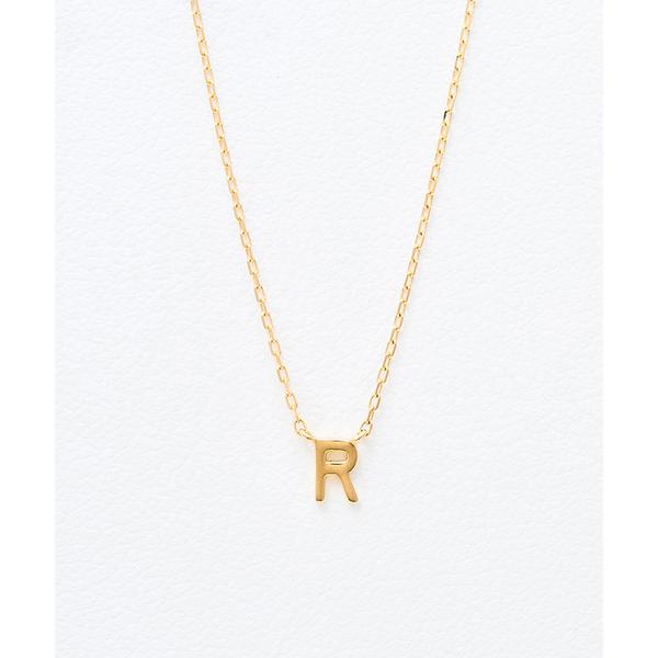 ネックレス K18 イエローゴールド イニシャル ネックレス（R） BLOOM/ブルーム レディース