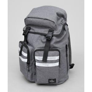 リュック へザーナイロン リフレクター フラップ バックパック