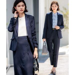 SUIT SELECT セットアップ 「洗える2ボトムスーツ」ウールライク SUIT SELECT セットアップ 「洗える2ボトムスーツ」ウールライク