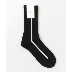 靴下 シルケットラインソックス 「MAISON SPECIAL/メゾンスペシャル」 メンズ