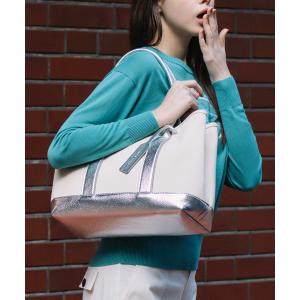 トートバッグ カシュカシュ cachecache / パーテーションキャンバストートバッグL レディース