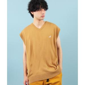 ベスト KANGOL×8 コラボロゴニットベスト