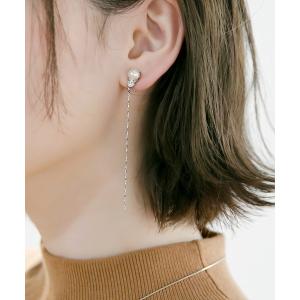 イヤリング デイリーパールビジューエアリーイヤリング