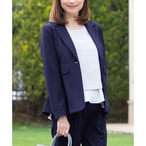 マタニティ テーラードプチペプラムジャケット レディース