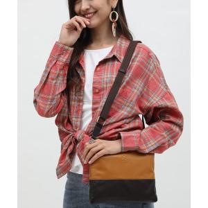 ショルダーバッグ バッグ 「PADMA/パドマ」「牛革」ソフト牛革配色サコッシュ レディース