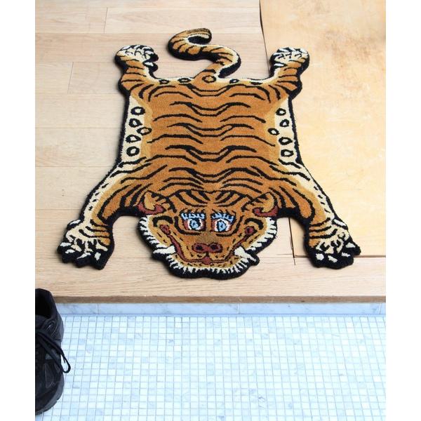 ラグ ラグマット Tibetan Tiger Rug / Small S チベタンタイガーラグ スモ...